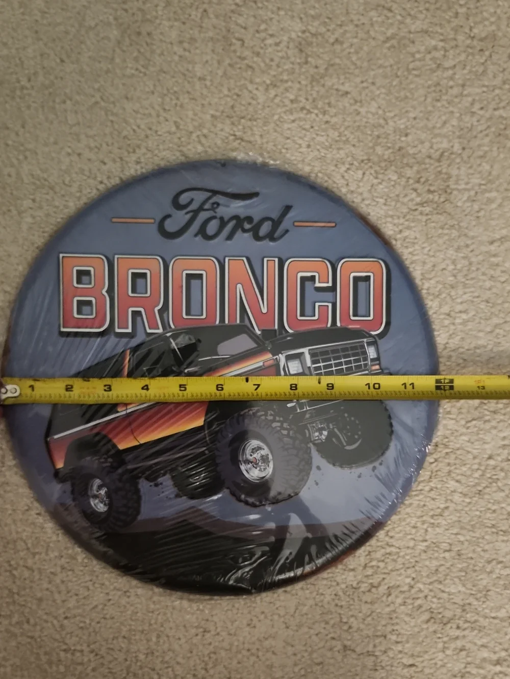 Metal Ford Bronco Sign Decor New 12 Inches